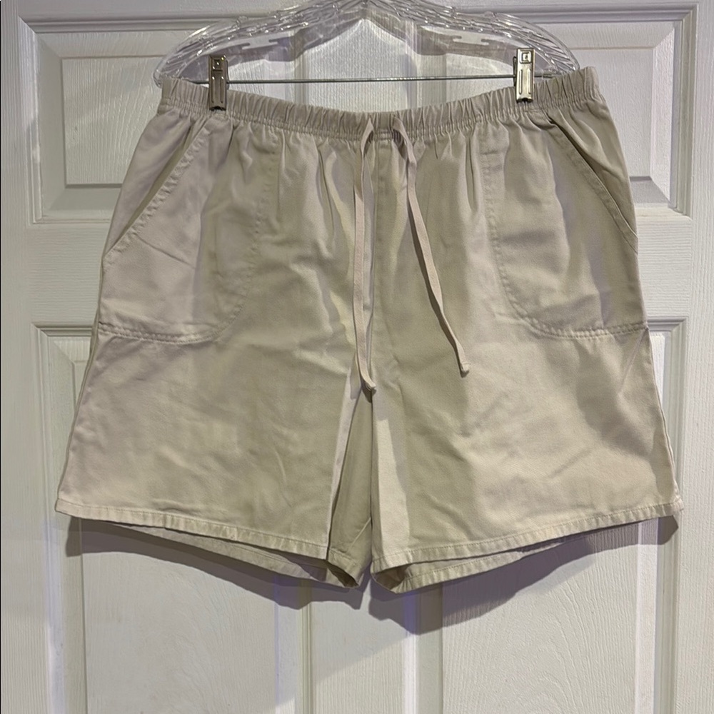 White Stag Beige Drawstring Shorts